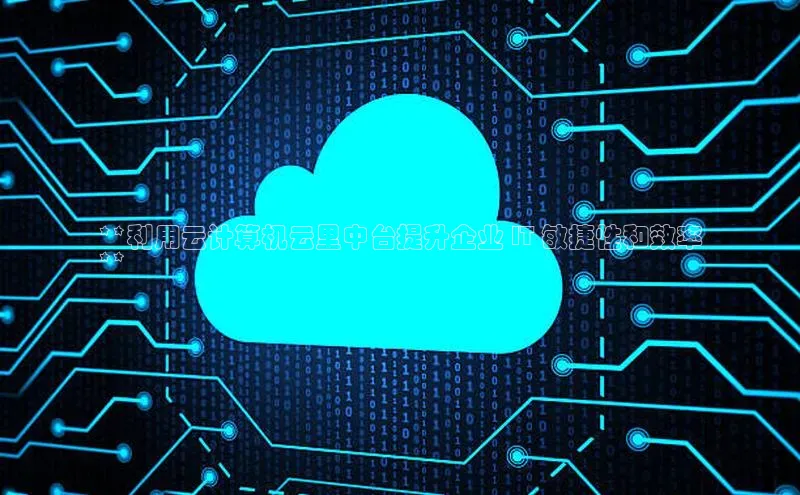 杏悦登陆路线网易**利用云计算机云里中台提升企业 IT 敏捷性和效率
**