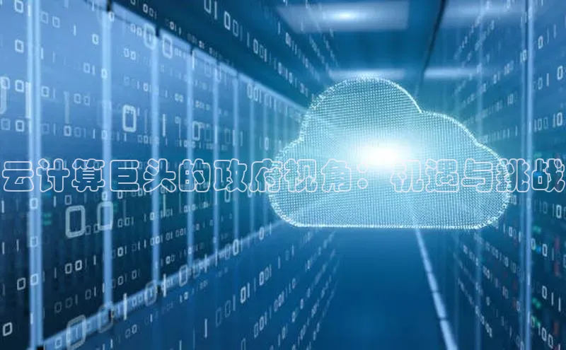 杏悦app官方网站入口下载安装顺丰云计算巨头的政府视角：机遇与挑战
