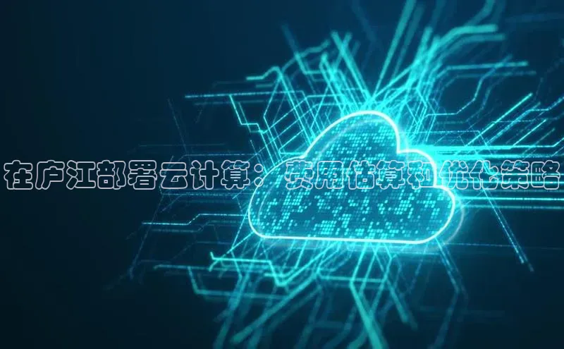 杏悦1平台登录入口京东在庐江部署云计算：费用估算和优化策略