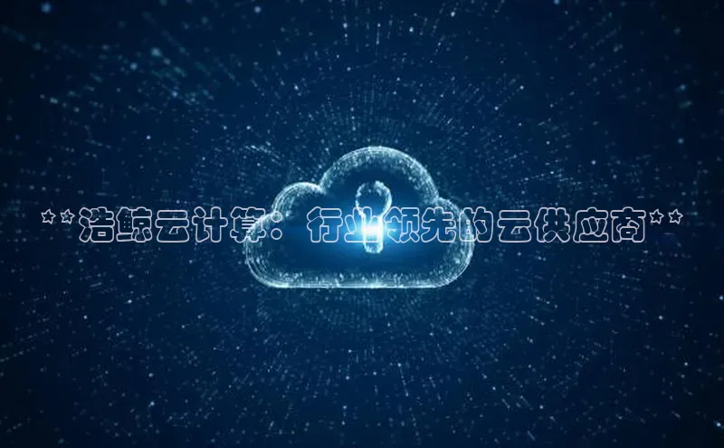 杏悦1平台登录入口百度社团赞助平台**浩鲸云计算：行业领先的云供应商**